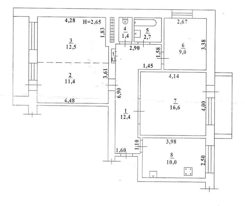 Квартира на вул. Олексія Вадатурського в Одесі, ID 193031, фото №22
