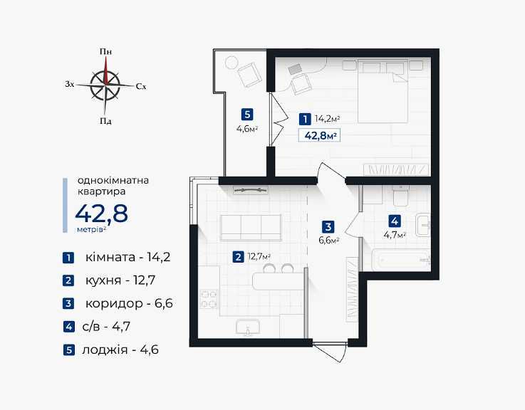 Квартира на ЖК Козацький в Івано-Франківську, ID 311028, фото №1