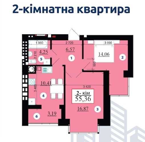 Квартира на ЖК Липки-2 в Івано-Франківську, ID 281178, фото №7