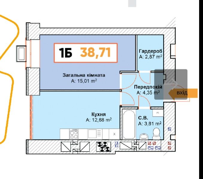 Квартира на ЖК Континент в Києві, ID 228027, фото №4