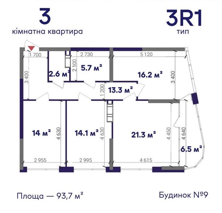 Квартира на вул. Лівого берега, 9 в Києві, ID 218391, фото №5