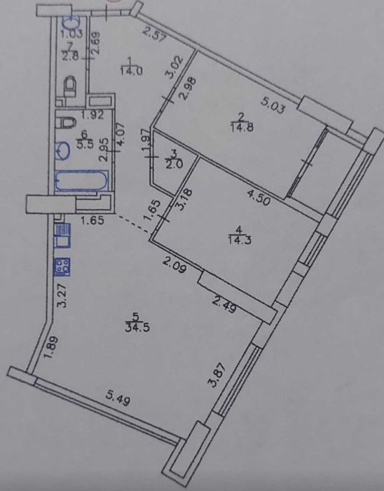 Квартира на вул. Берестейський просп, 11 в Києві, ID 206942, фото №20