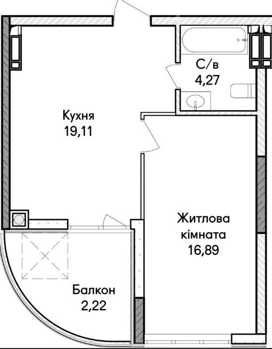 Квартира на вул. Достоєвського, пров. Озерний в Києві, ID 250280, фото №2