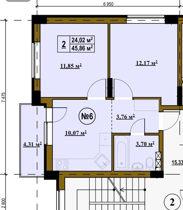 Квартира на біля метро Лісова в Київ, ID 167774, фото №3