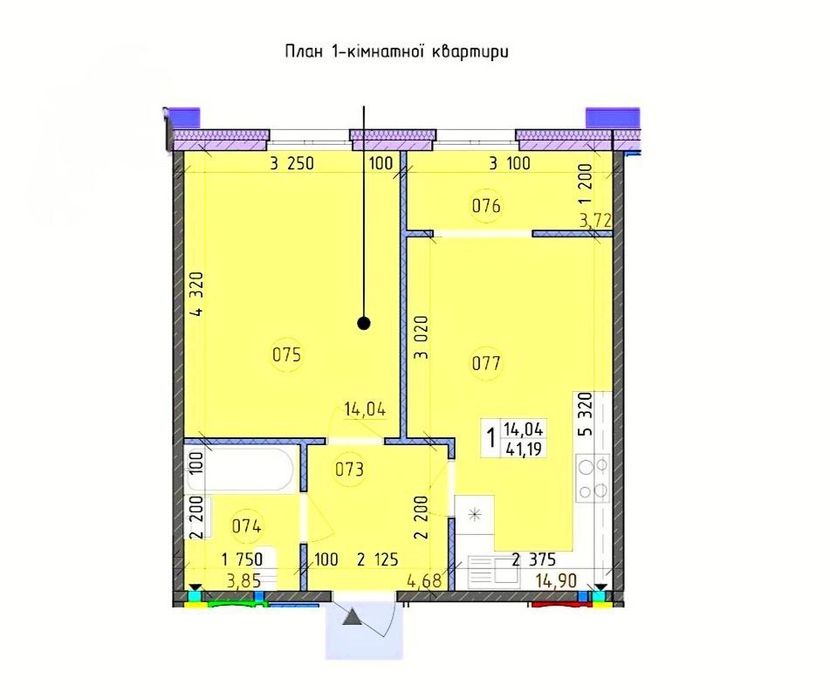 Квартира на вул. Максимовича, 24 в Київ, ID 325396, фото №1