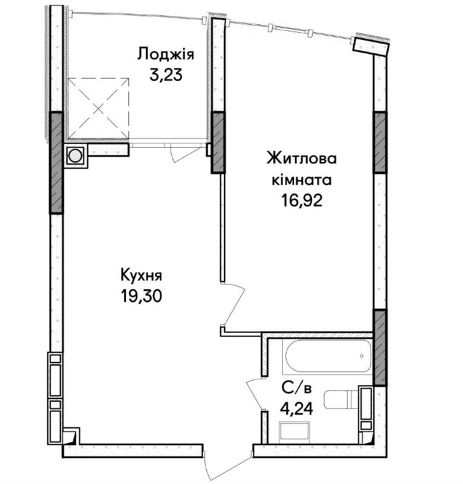 Квартира на Ірпінь в Києві, ID 230830, фото №6