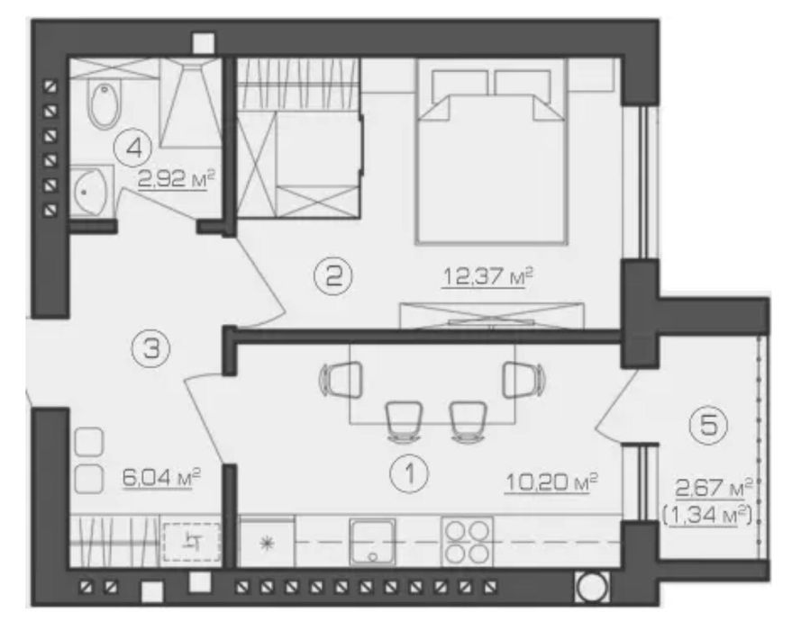 Квартира на ЖК Бріквуд в Київ, ID 351729, фото №2