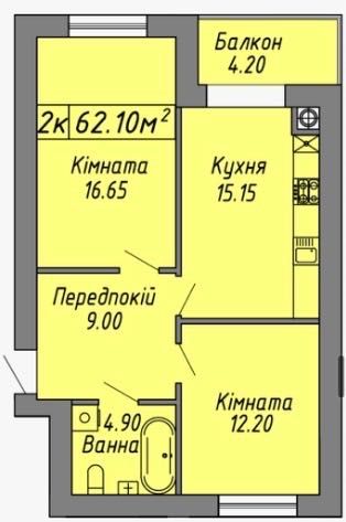 Квартира на вул. Бандери, 60 в Івано-Франківську, ID 175281, фото №7