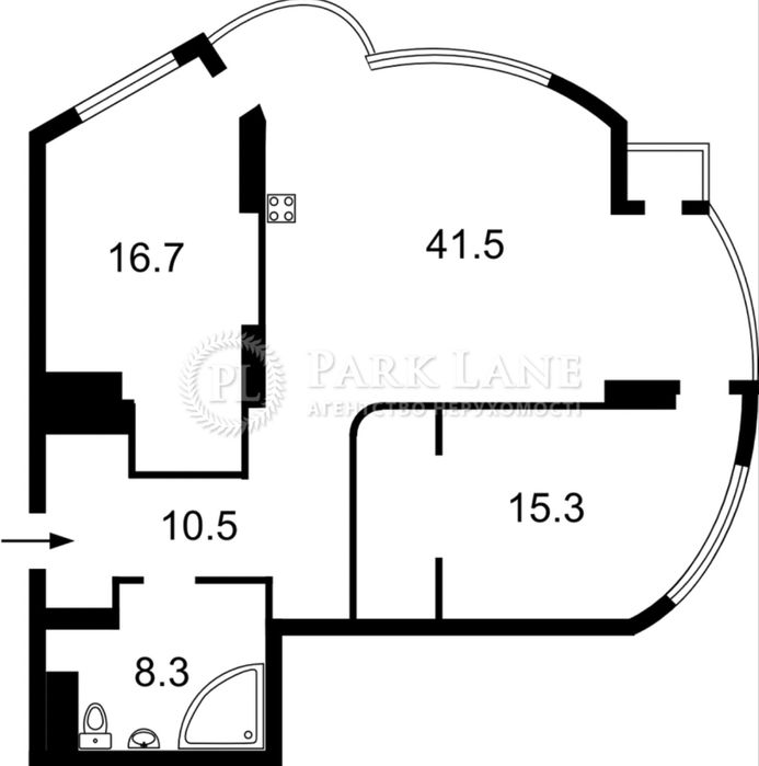 Квартира на вул. Генерала Шаповала, 2 в Києві, ID 377930, фото №16