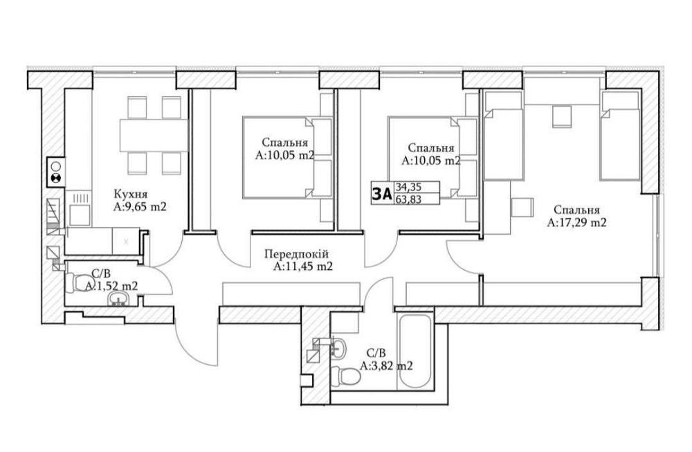 Квартира на GL Club в Києві, ID 225926, фото №2