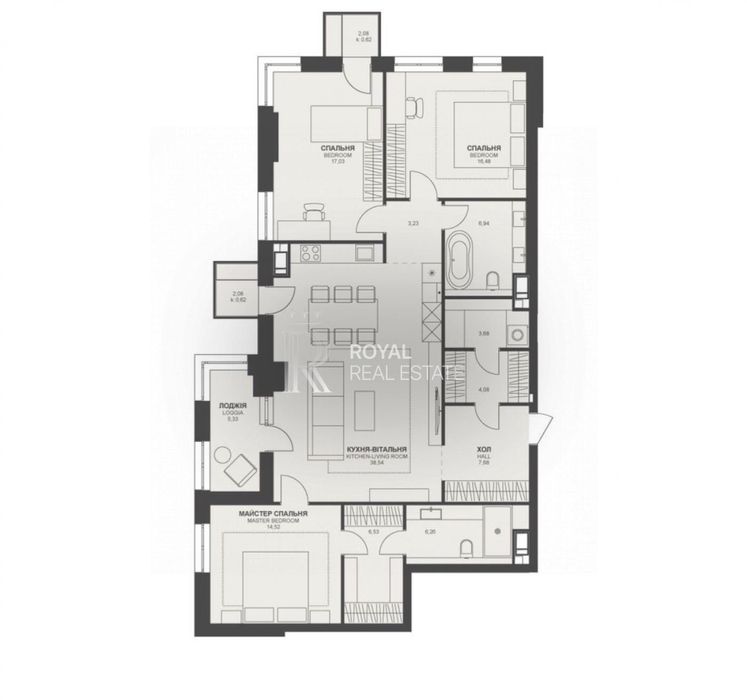 Квартира на вул. Василя Тютюнника, 39 в Києві, ID 185909, фото №3