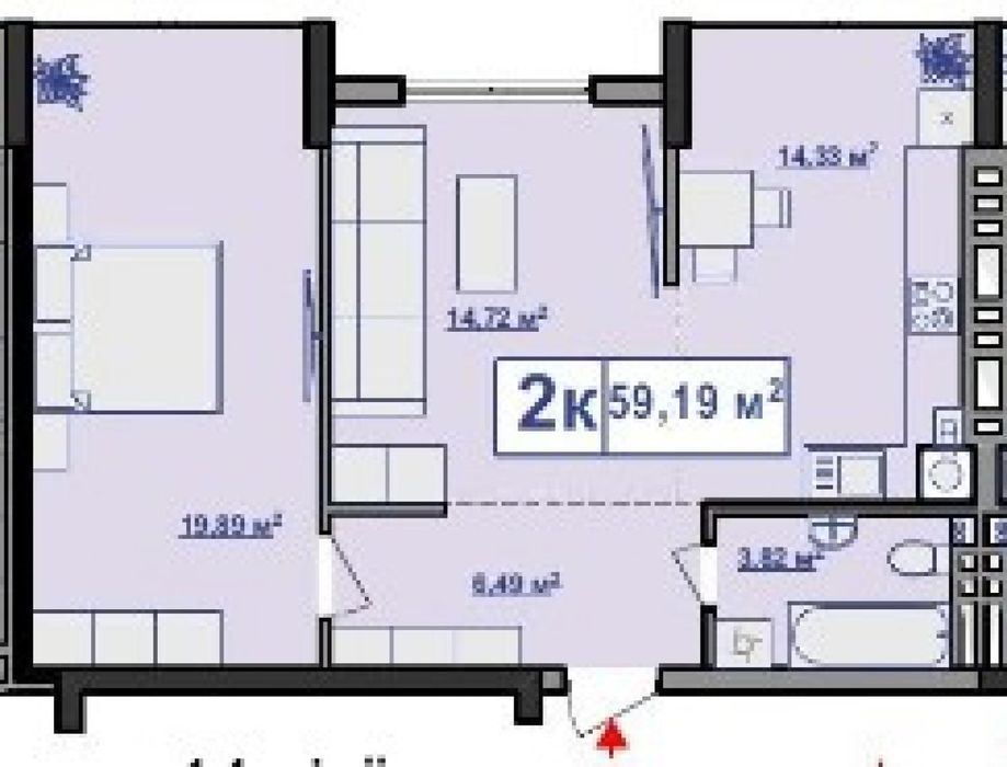 Квартира на біля парку Шевченка в Івано-Франківську, ID 166136, фото №7