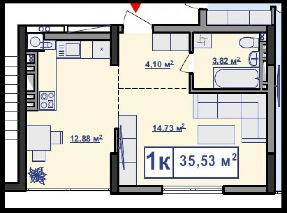 Квартира на Новий житловий комплекс закритого типу в Івано-Франківську, ID 173173, фото №6