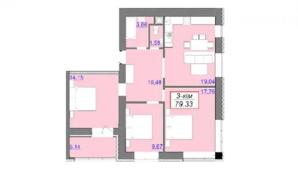 Квартира на Каскад в Івано-Франківську, ID 178186, фото №5