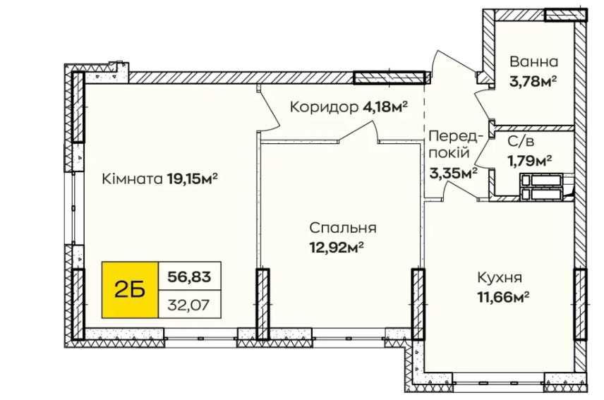 Квартира на ЖК «Синергія Київ» в Києві, ID 185120, фото №2