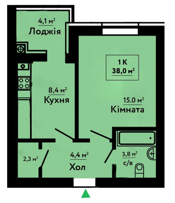 Квартира на ЖК Львівський Затишок в Києві, ID 266430, фото №2