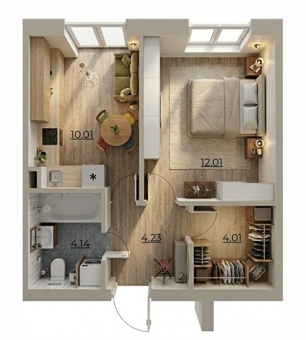 Квартира на ЖК Комфортне містечко Residence в Києві, ID 308706, фото №1