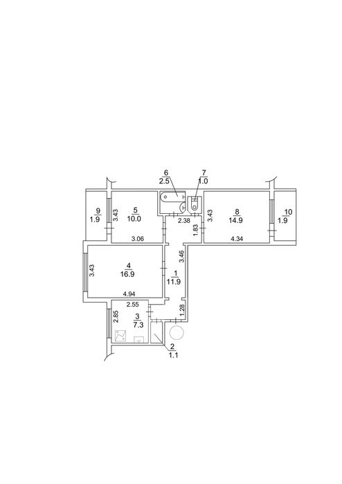 Квартира на бул. Висоцького, 6-Б в Києві, ID 163429, фото №9