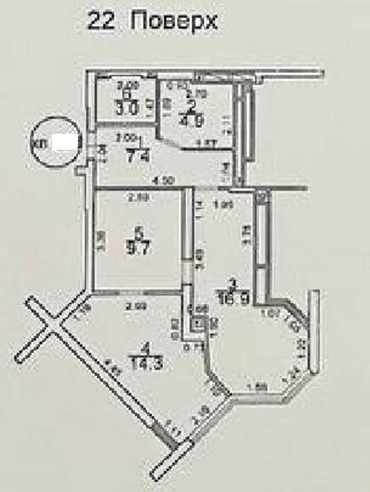 Квартира на вул. Середньофонтанська в Одесі, ID 194538, фото №7