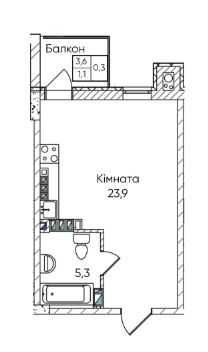 Квартира на Пересипський в Одесі, ID 205275, фото №5