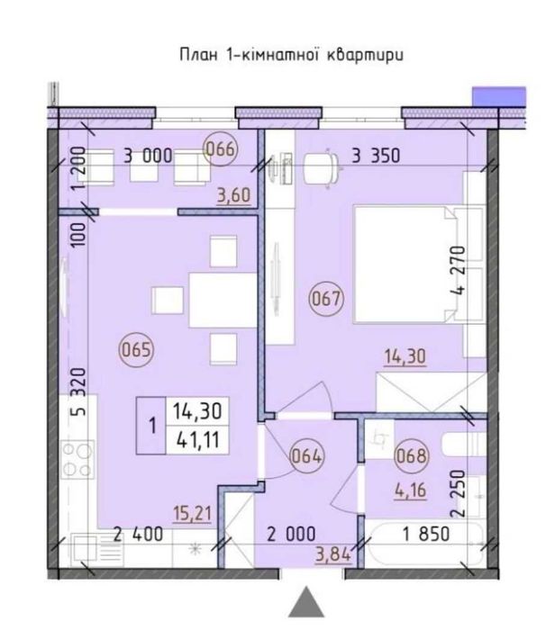 Квартира на вул. Максимовича, 24 в Києві, ID 259965, фото №1