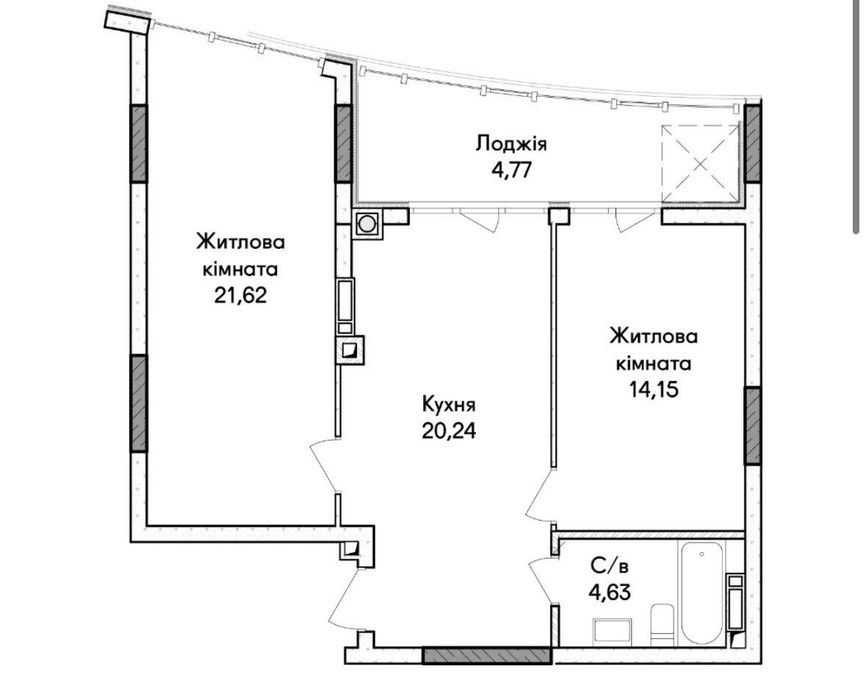 Квартира на ЖК Синергія Сіті в Києві, ID 227743, фото №2
