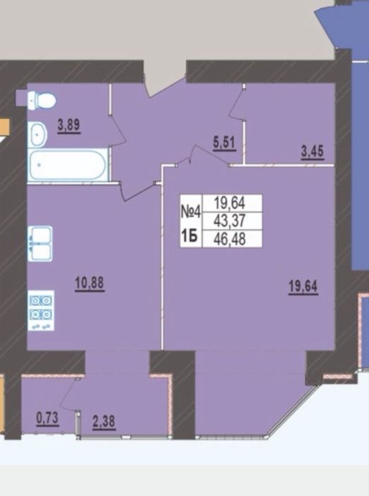 Квартира на шосе Старокостянтинівське, 5А в Хмельницькому, ID 253786, фото №4