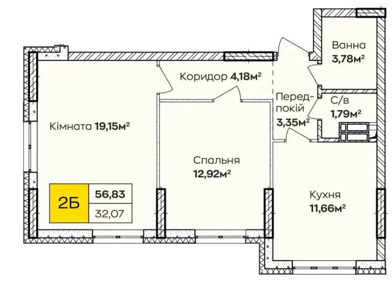 Квартира на ЖК Синергія Київ в Києві, ID 206766, фото №2
