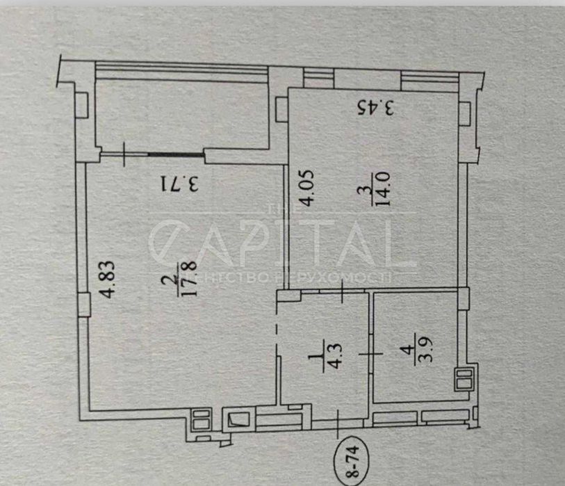 Квартира на бульв. Тадея Рильського, 4 в Києві, ID 370974, фото №2