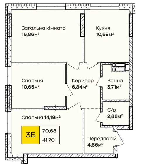Квартира на вул. Будинок 1 в Києві, ID 165928, фото №5