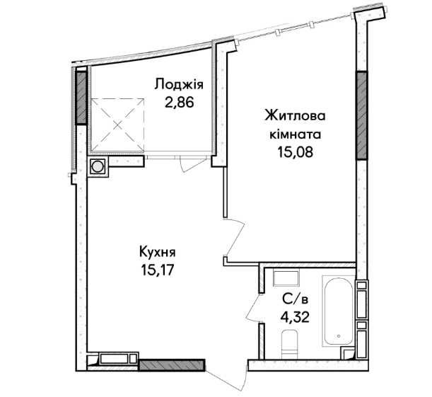 Квартира на вул. Ірпінь, 42 в Києві, ID 262807, фото №8