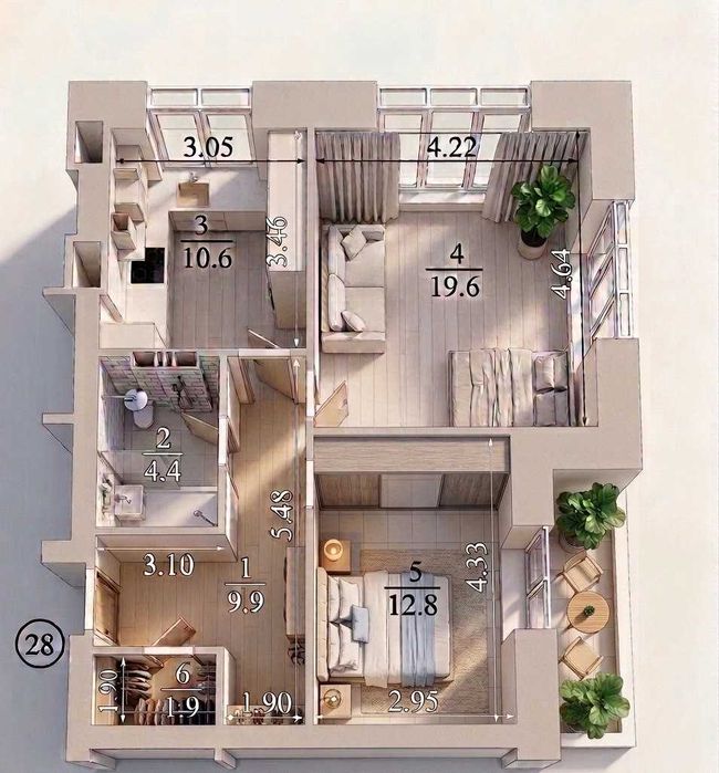 Квартира на ЖК Французький Бульвар в Київ, ID 326966, фото №3