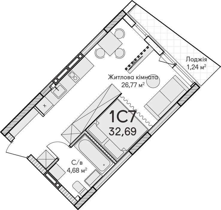 Квартира на ЖК Синергія Сіті в Києві, ID 222494, фото №5