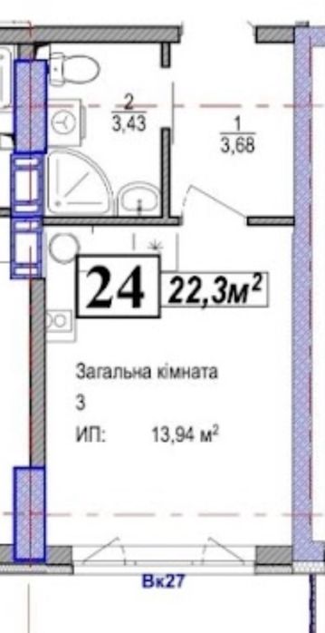 Квартира на біля метро Бориспільська в Києві, ID 259247, фото №3