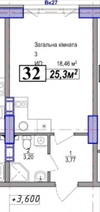 Квартира на біля метро Бориспільська в Києві, ID 260034, фото №3