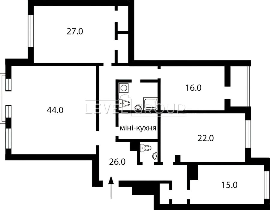 Квартира на вул. Щекавицька, 30/39 в Київ, ID 214822, фото №2