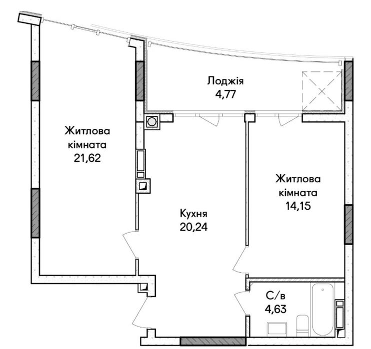 Квартира на ЖК Синергія Сіті в Києві, ID 265974, фото №7