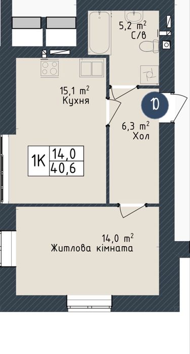 Квартира на вул. Грушевського, в Одесі, ID 166939, фото №6