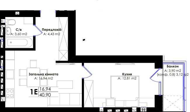 Квартира на ЖК «Основа» в Києві, ID 222373, фото №2