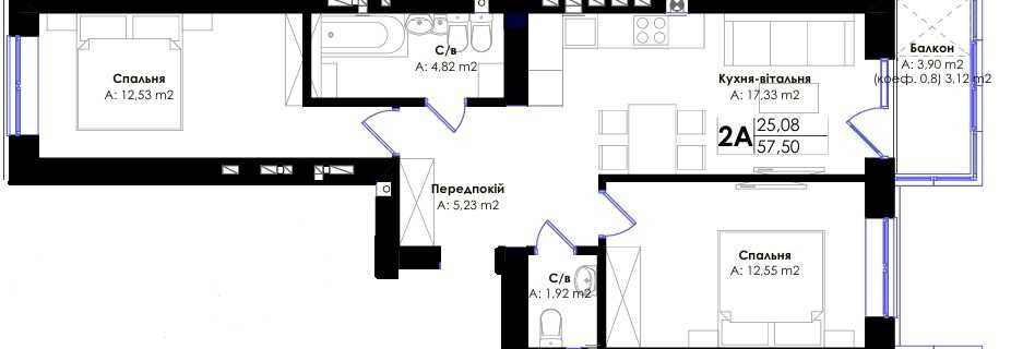 Квартира на ЖК «Основа» в Києві, ID 223064, фото №2