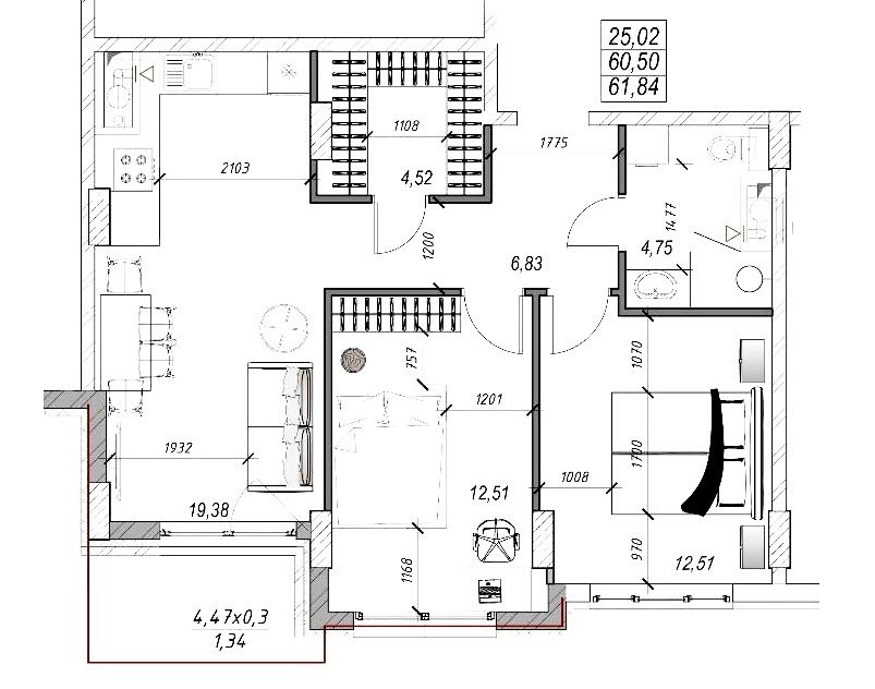 Квартира на ЖК «Дербі» в Одесі, ID 258168, фото №4