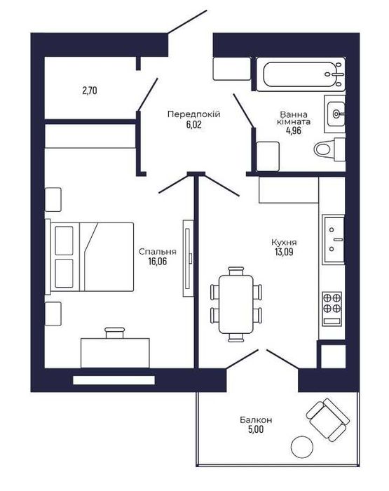 Квартира на ЖК Автентика в Івано-Франківськ, ID 310897, фото №2