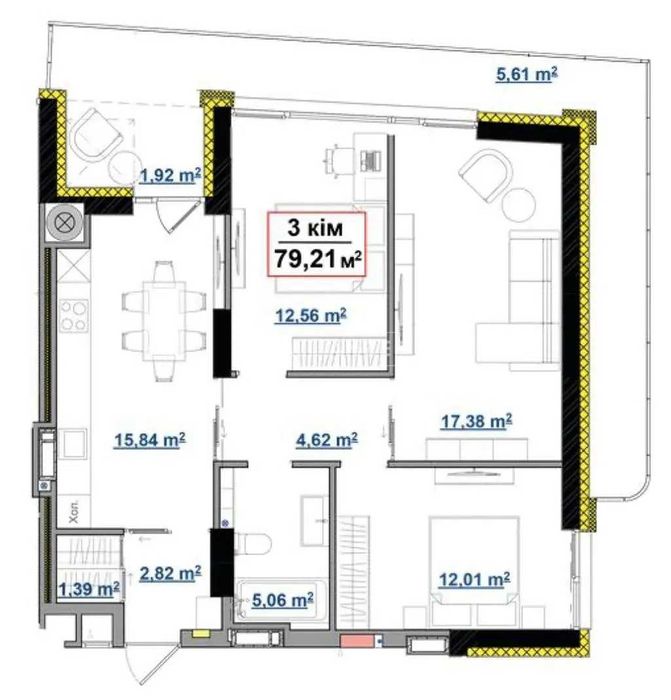 Квартира на ЖК Park Avenue Premiu в Івано-Франківську, ID 171949, фото №6