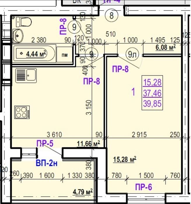 Квартира на ЖК Валентиновская, ID 177270, фото №1