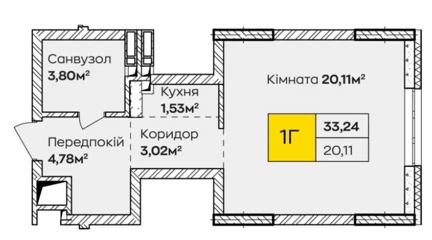 Квартира на ЖК Синергія Київ в Києві, ID 242762, фото №2