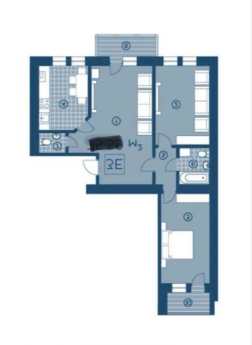 Квартира на вул. Миколи Амосова, 4-А в Києві, ID 238146, фото №11