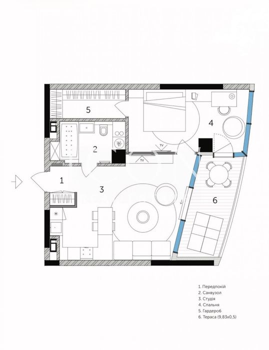 Квартира на Taryan Towers в Києві, ID 203150, фото №3