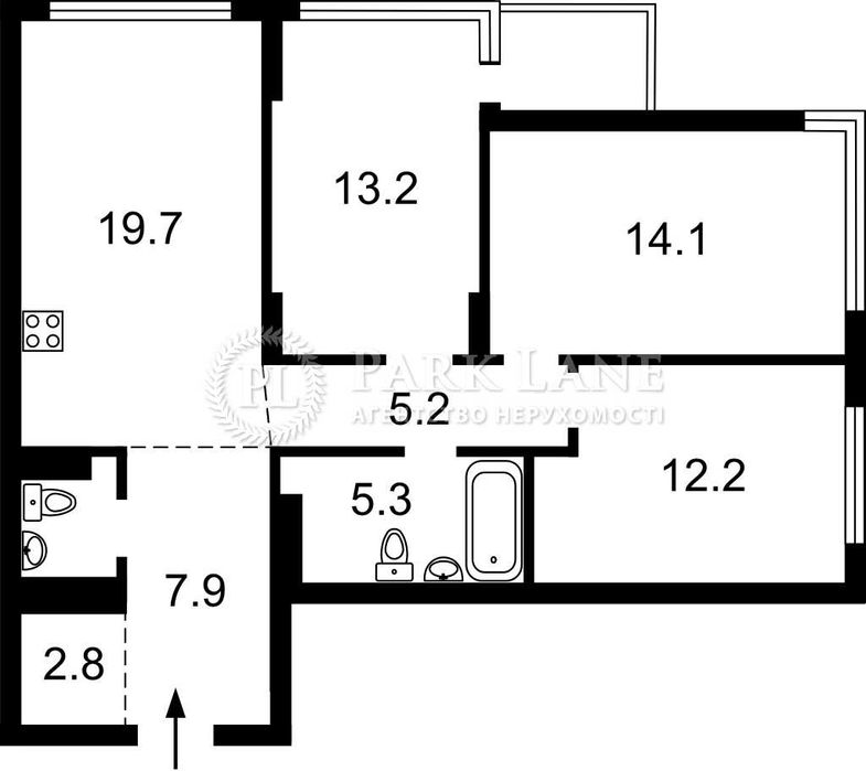Квартира на вул. Олеся Олександра, 17 в Києві, ID 216232, фото №4