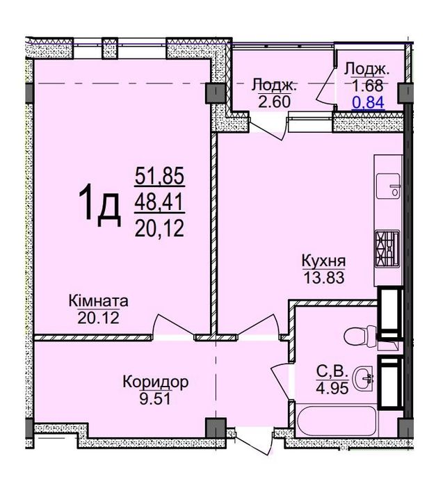 Квартира на в самому центрі Черкаси в Черкасах, ID 245031, фото №2