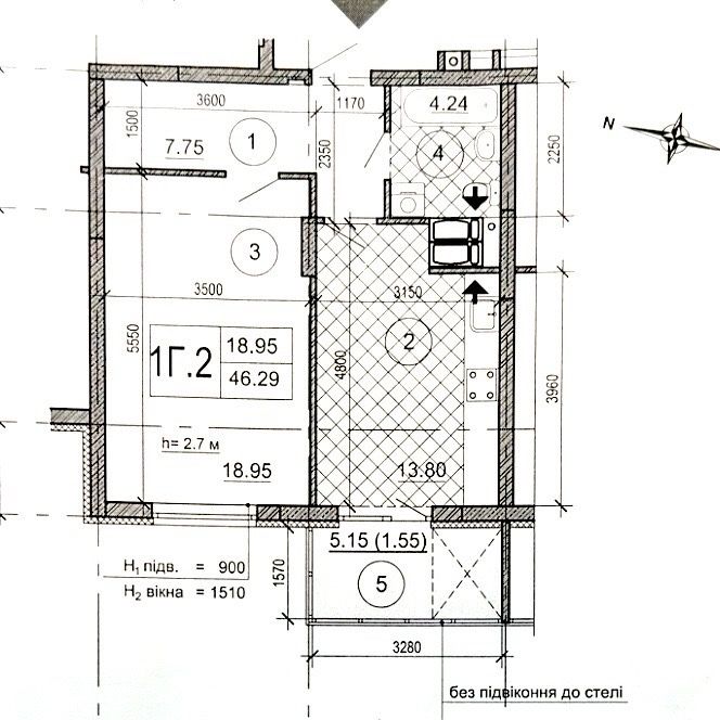 Квартира на ЖК Голосіївський в Києві, ID 172465, фото №2